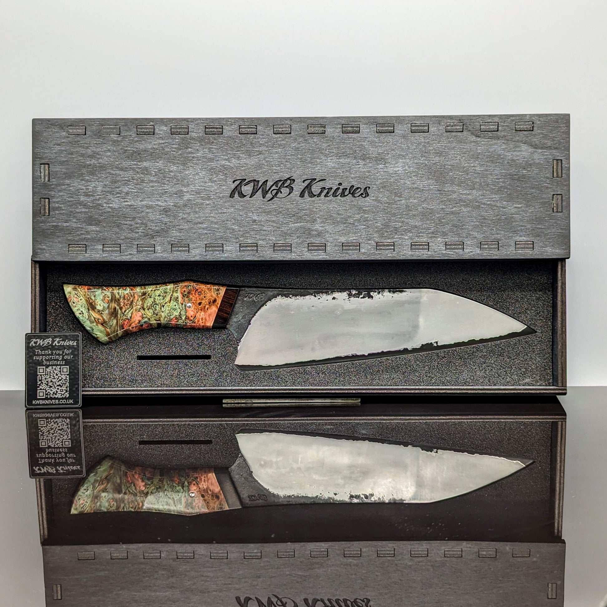 220mm Stainless San-Mai Bunka | Handmade Kitchen Knives-KWB Knives