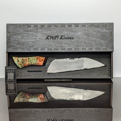 220mm Stainless San-Mai Bunka | Handmade Kitchen Knives-KWB Knives