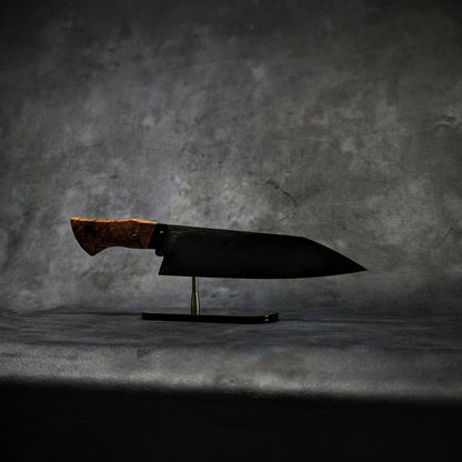 225mm Mosaic damascus Santoku | Handmade Kitchen Knives - KWB Knives
