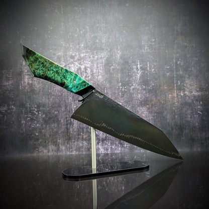 230mm Barbed Wire K-Tip Gyuto | Handmade Kitchen Knives - KWB Knives