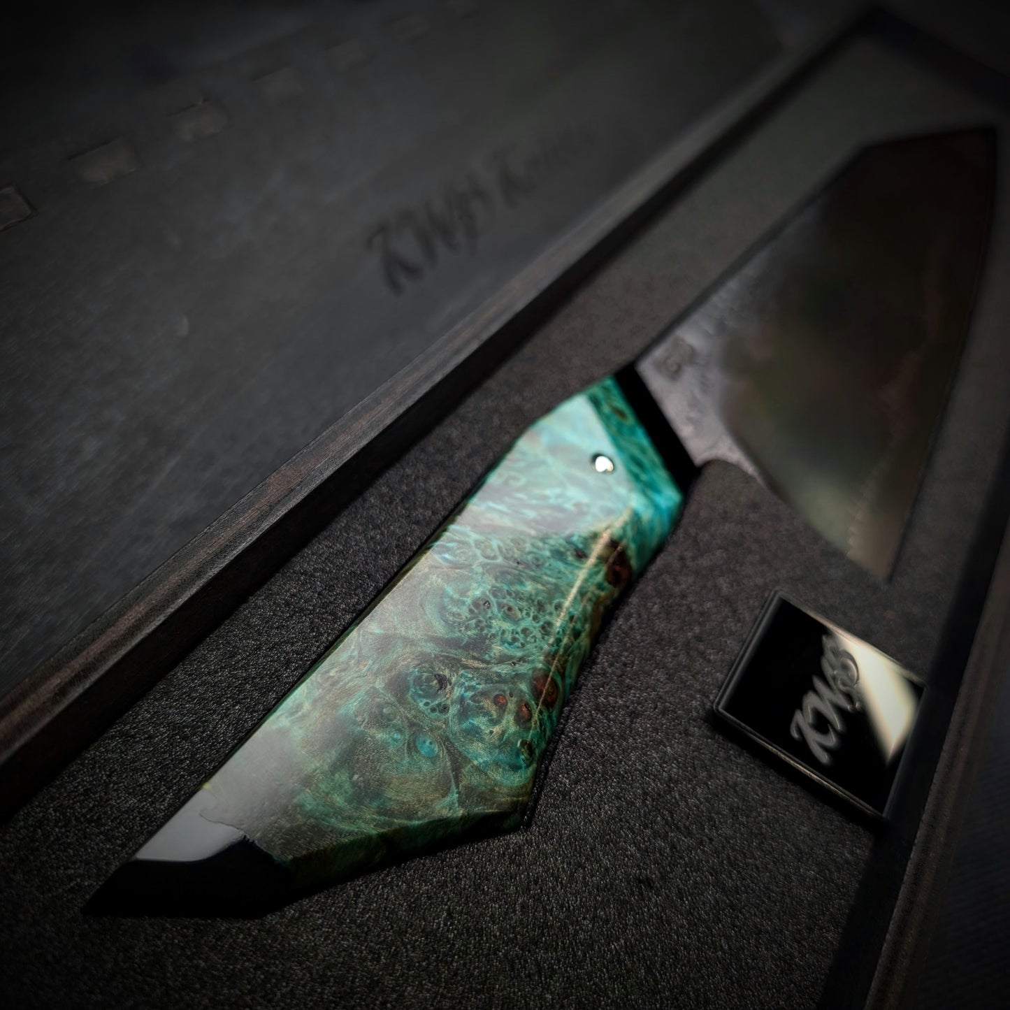 230mm Barbed Wire K-Tip Gyuto | Handmade Kitchen Knives - KWB Knives