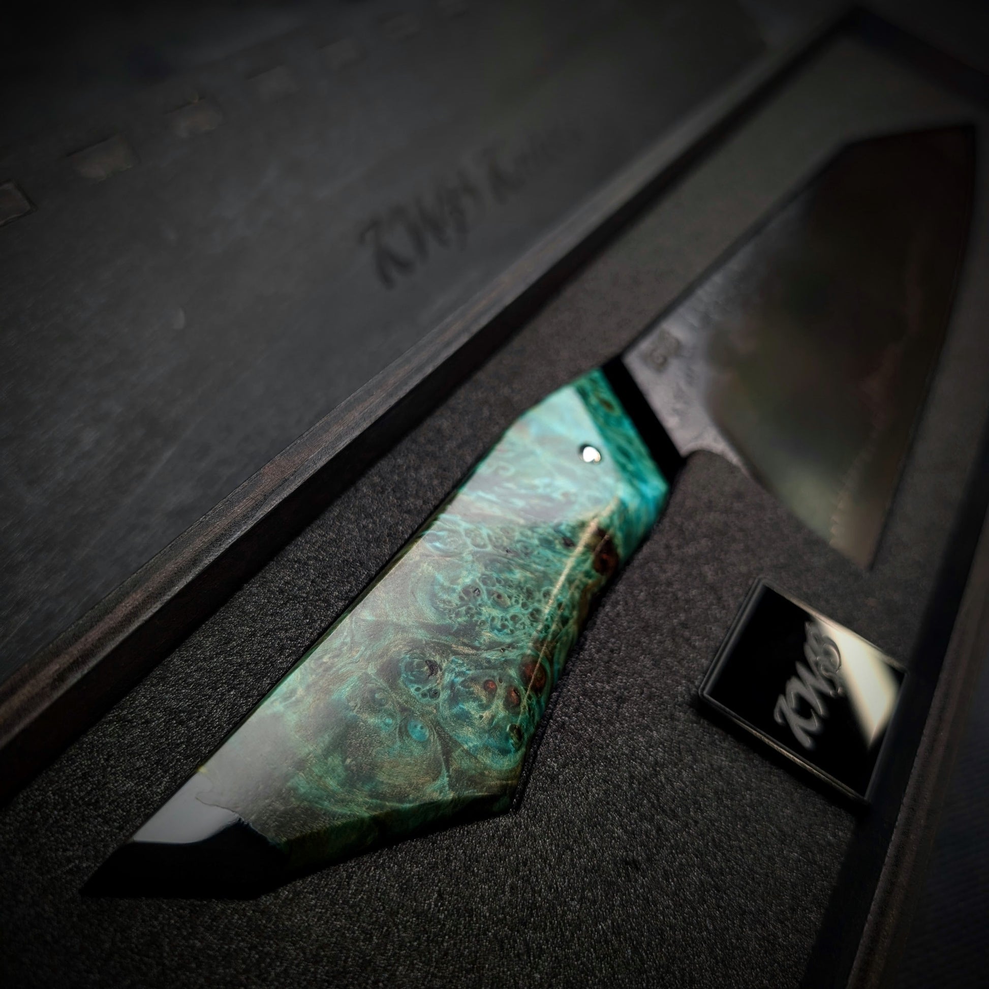 230mm Barbed Wire K-Tip Gyuto | Handmade Kitchen Knives - KWB Knives