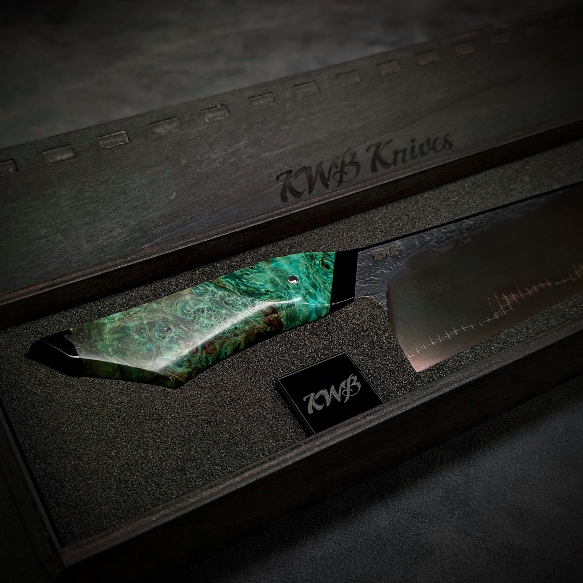 230mm Barbed Wire K-Tip Gyuto | Handmade Kitchen Knives - KWB Knives
