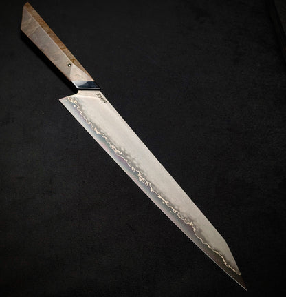 285mm Stainless San-Mai Carving Knife | Handmade Kitchen Knives - KWB Knives