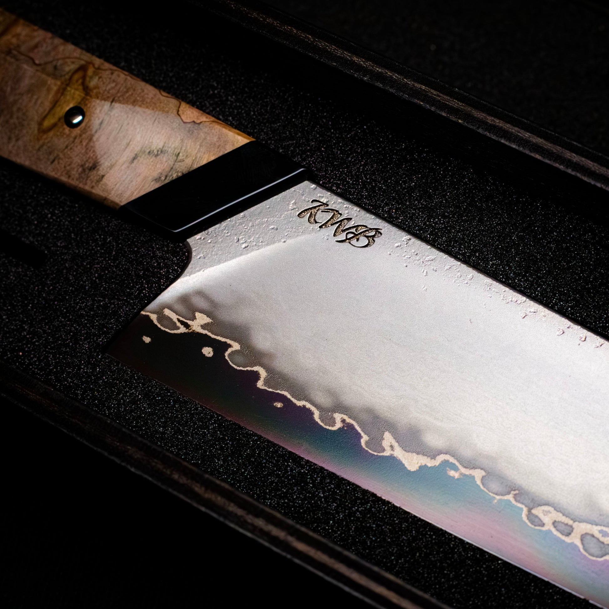 285mm Stainless San-Mai Carving Knife | Handmade Kitchen Knives - KWB Knives