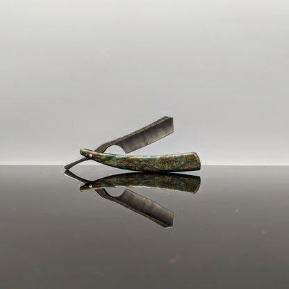 6/8 Damascus Straight Razor | Handmade shaving products-KWB Knives