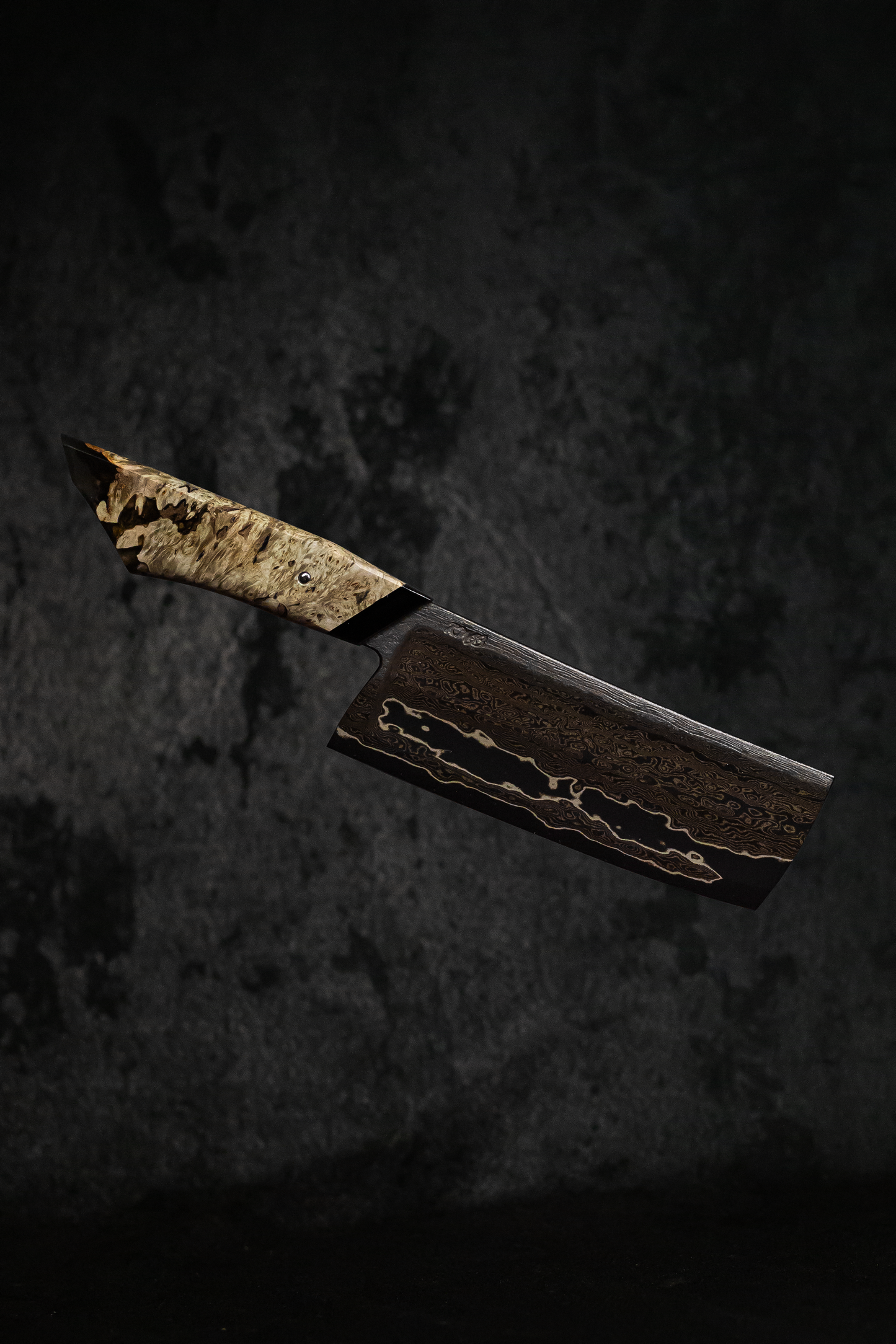 150mm Double Hollow Nakiri | Handmade Kitchen Knives