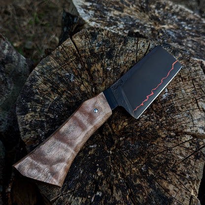 85mm Copper herb cleaver | Handmade Kitchen Knives - KWB Knives
