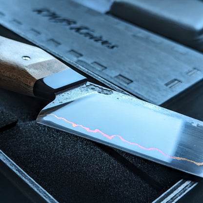 85mm Copper herb cleaver | Handmade Kitchen Knives - KWB Knives