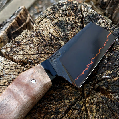 85mm Copper herb cleaver | Handmade Kitchen Knives - KWB Knives
