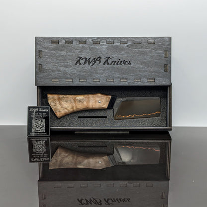 85mm Copper herb cleaver | Handmade Kitchen Knives-KWB Knives