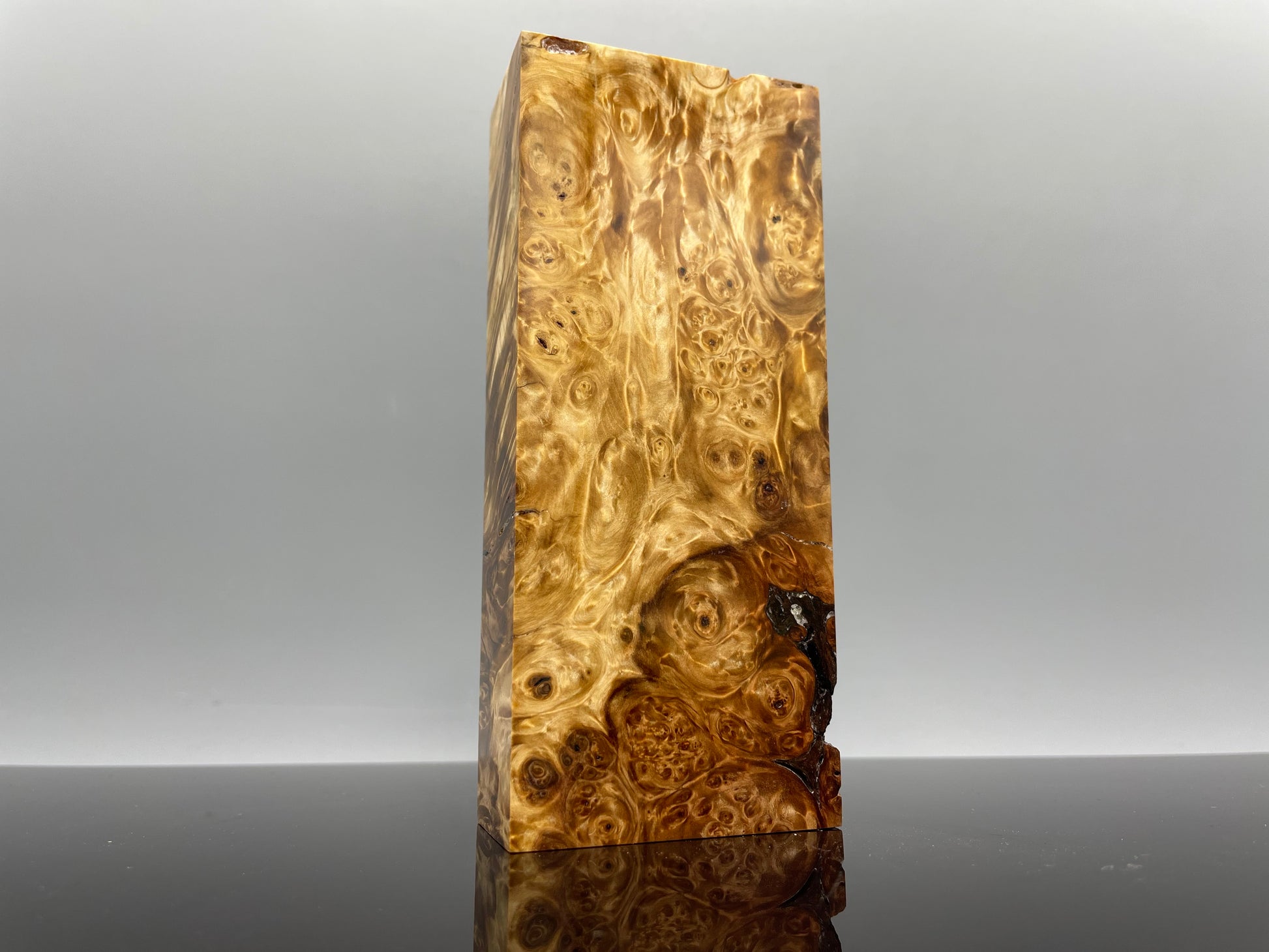 Stabilised Horse Chestnut Burr Handle Blocks-KWB Knives