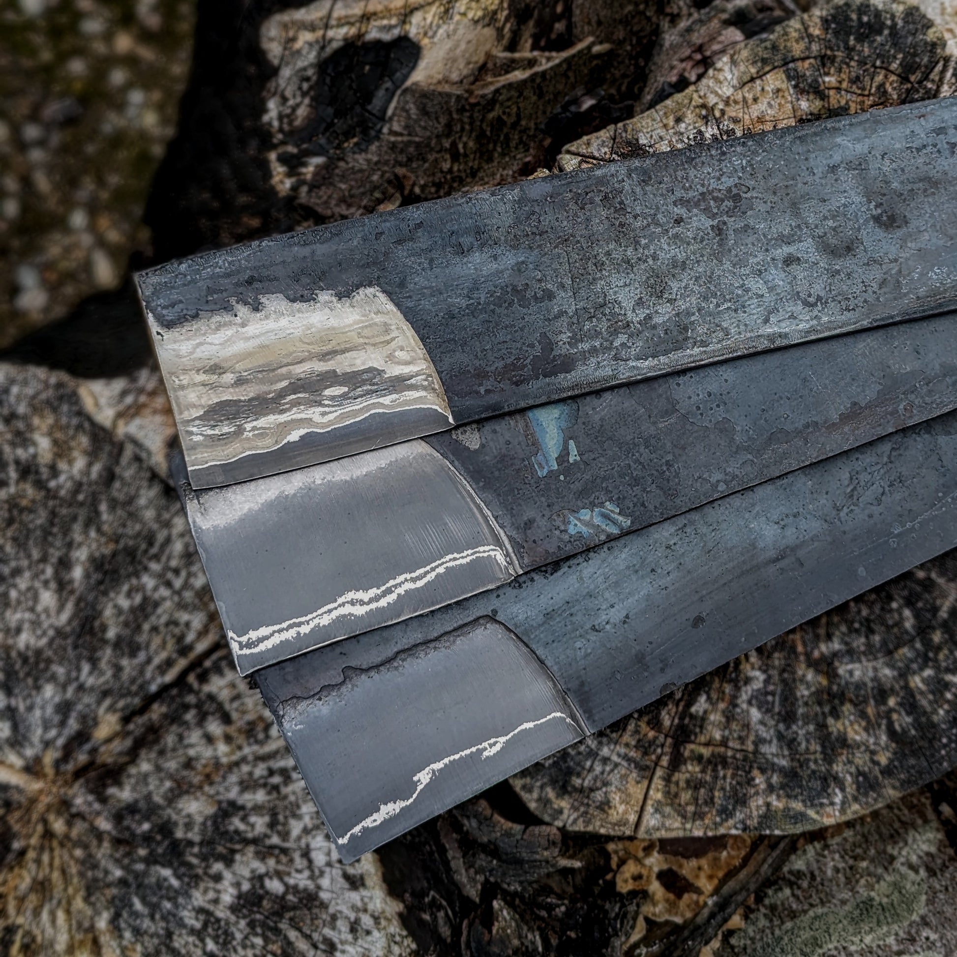 Wrought iron ApexUltra San-Mai Knife Making Steel Billet-KWB Knives