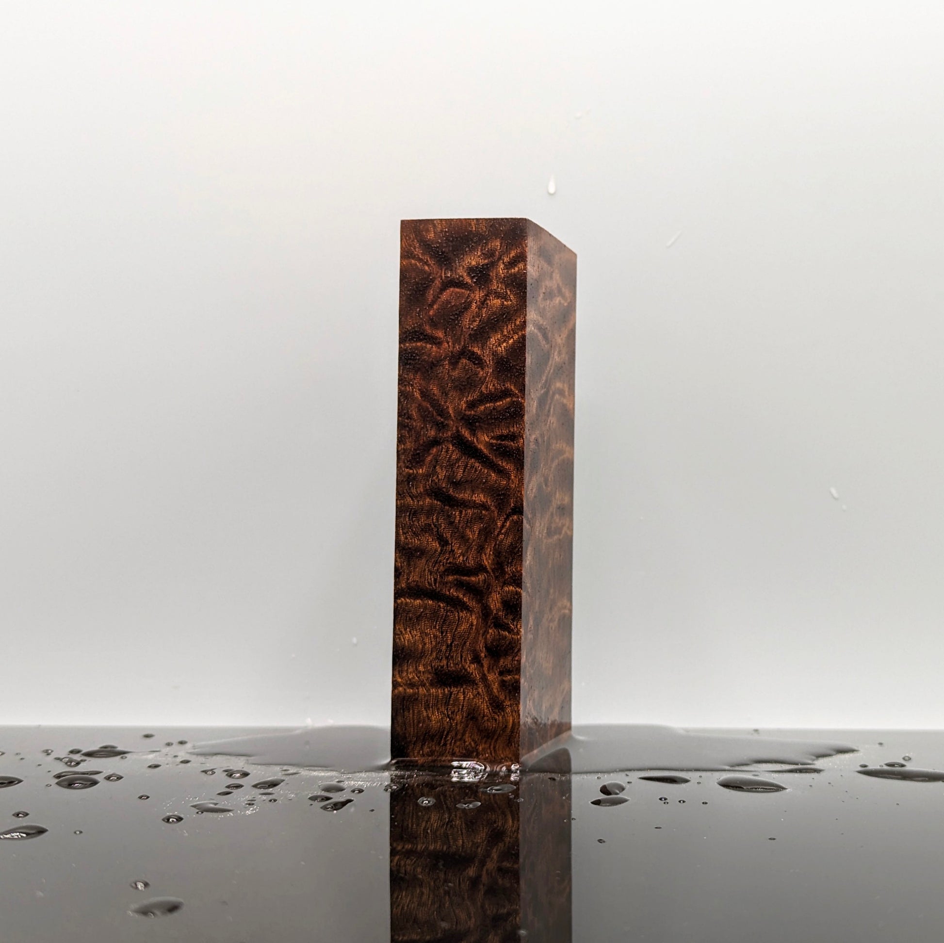 Stabilised Pomeli Sapelli Handle Block-KWB Knives