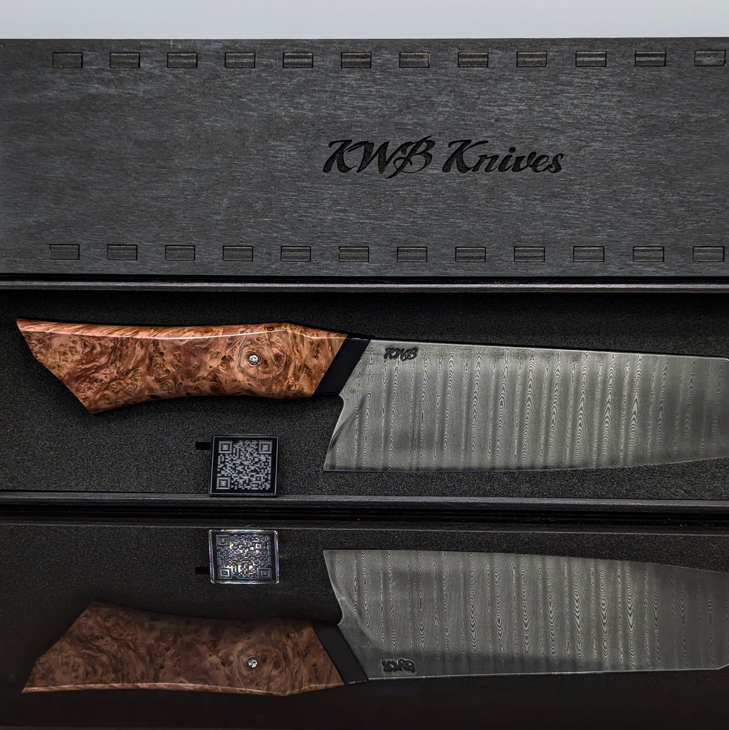 230mm Ladder damascus K-tip Gyuto | Handmade Kitchen Knives-KWB Knives