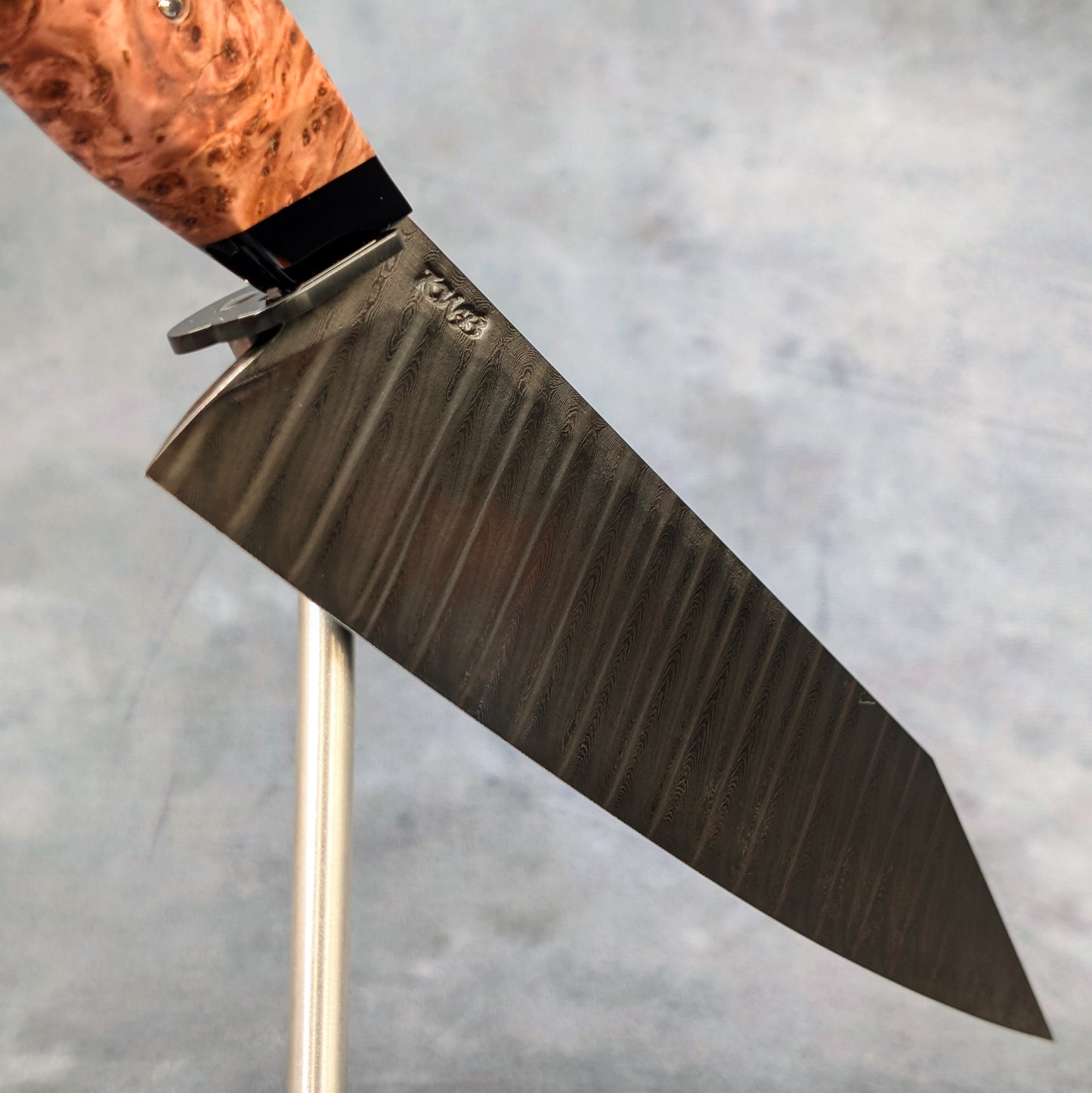 230mm Ladder damascus K-tip Gyuto | Handmade Kitchen Knives