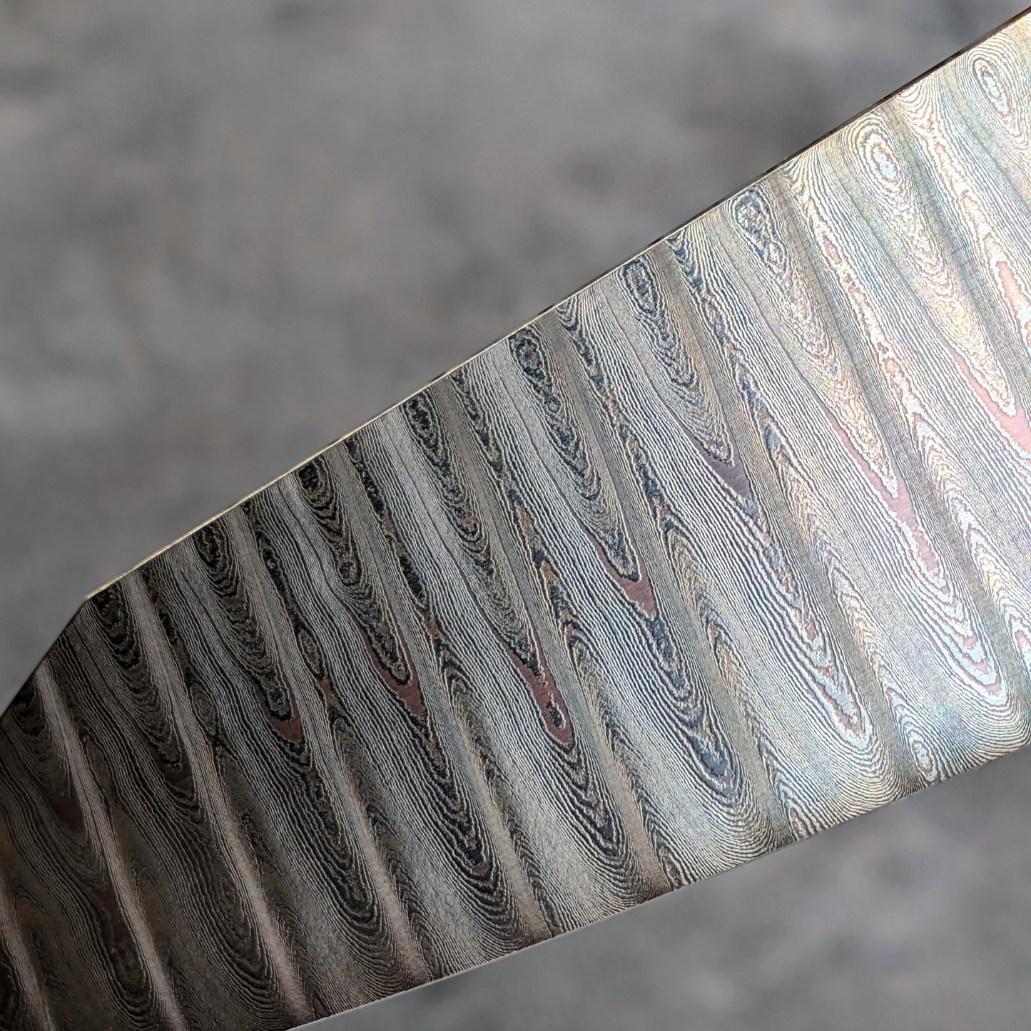 230mm Ladder damascus K-tip Gyuto | Handmade Kitchen Knives