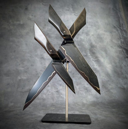 Wrought Iron Three Piece Set | Handmade Kitchen Knives