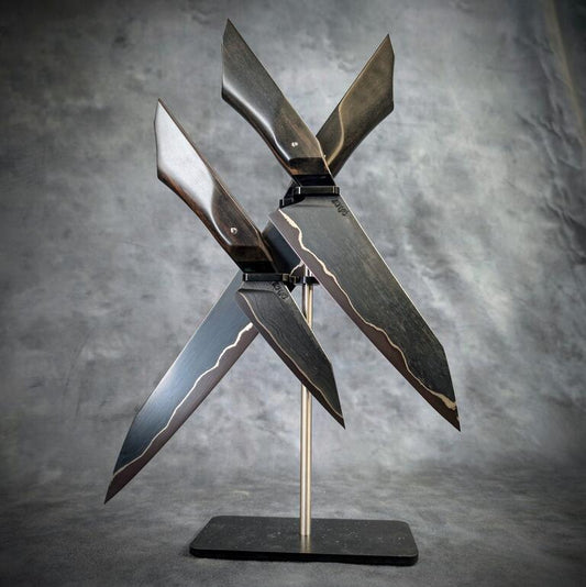 Wrought Iron Three Piece Set | Handmade Kitchen Knives