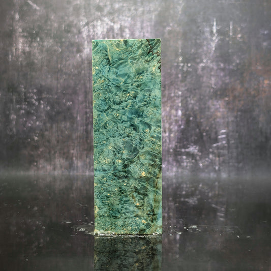 Stabilised Blue Box Elder Burl Handle Block