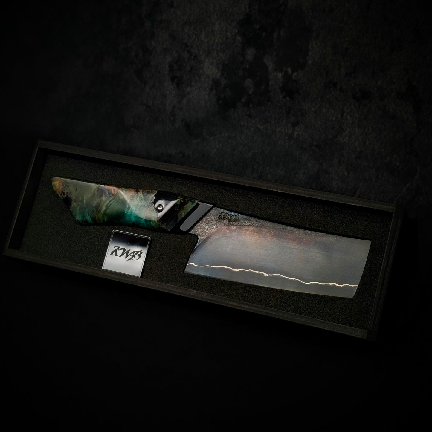 115mm Nakiri Veg Knife | Handmade Kitchen Knives-KWB Knives