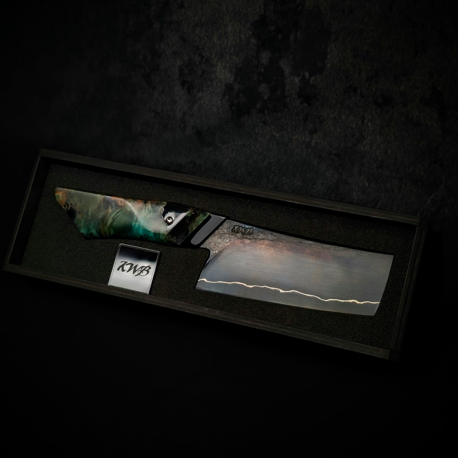115mm Nakiri Veg Knife | Handmade Kitchen Knives-KWB Knives