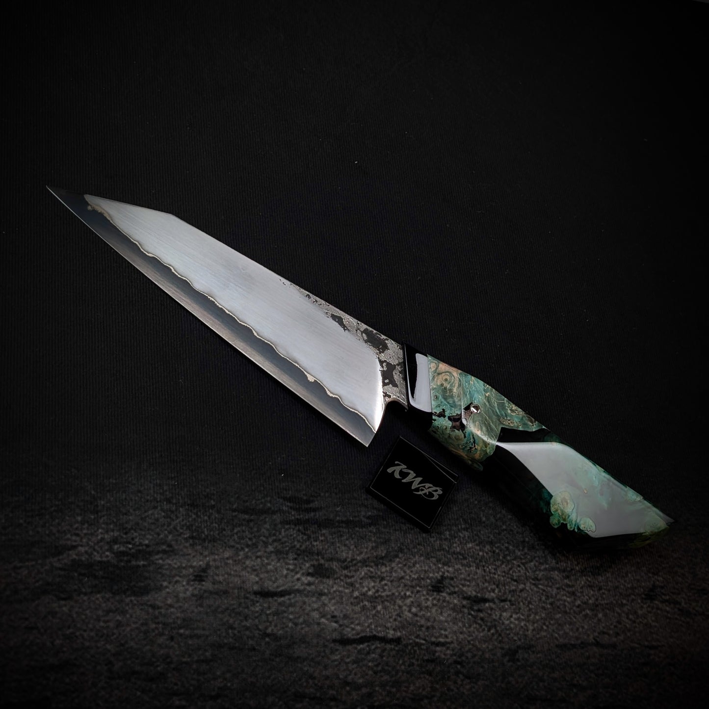 160mm Stainless San-Mai Utility Knife | Handmade Kitchen Knives-KWB Knives