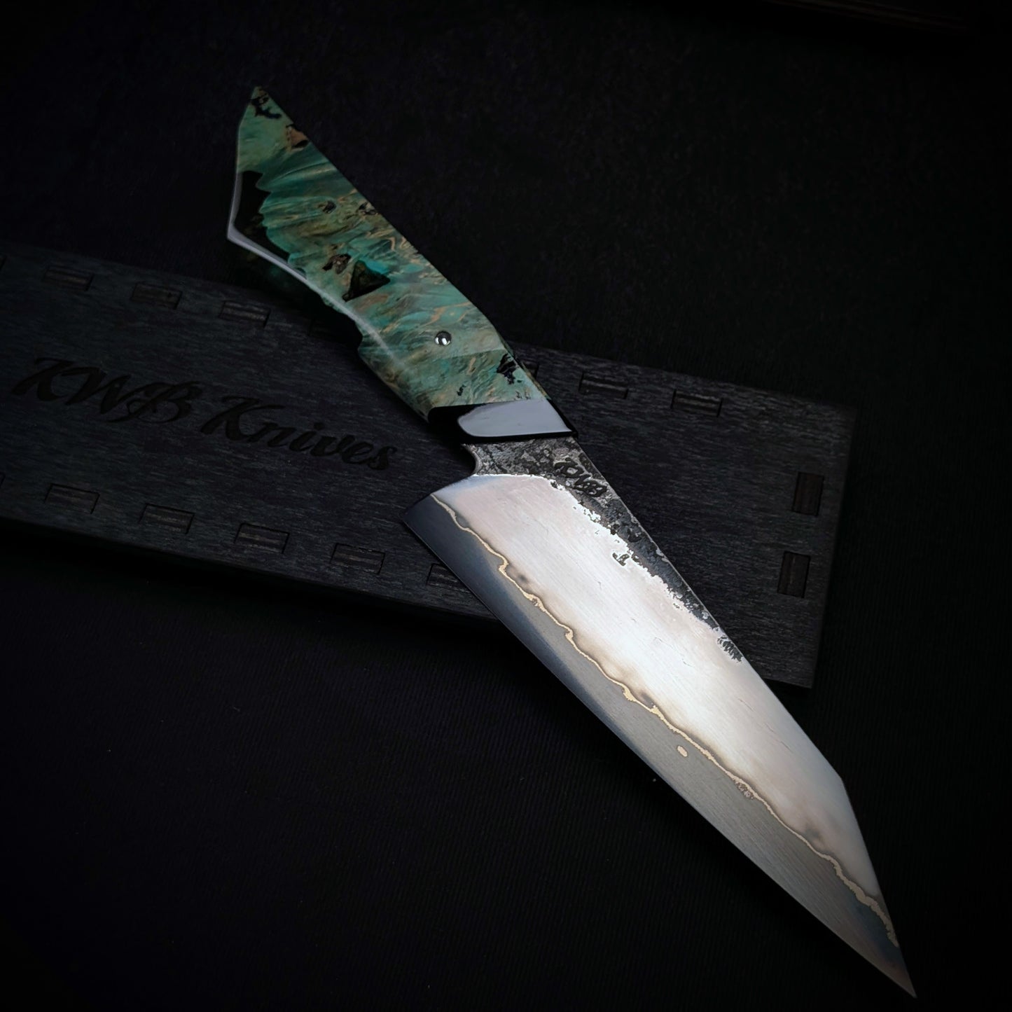 160mm Stainless San-Mai Utility Knife | Handmade Kitchen Knives-KWB Knives