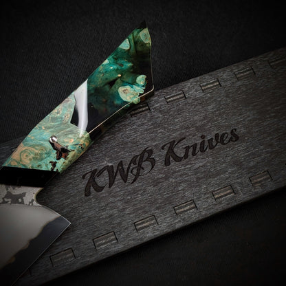 160mm Stainless San-Mai Utility Knife | Handmade Kitchen Knives-KWB Knives