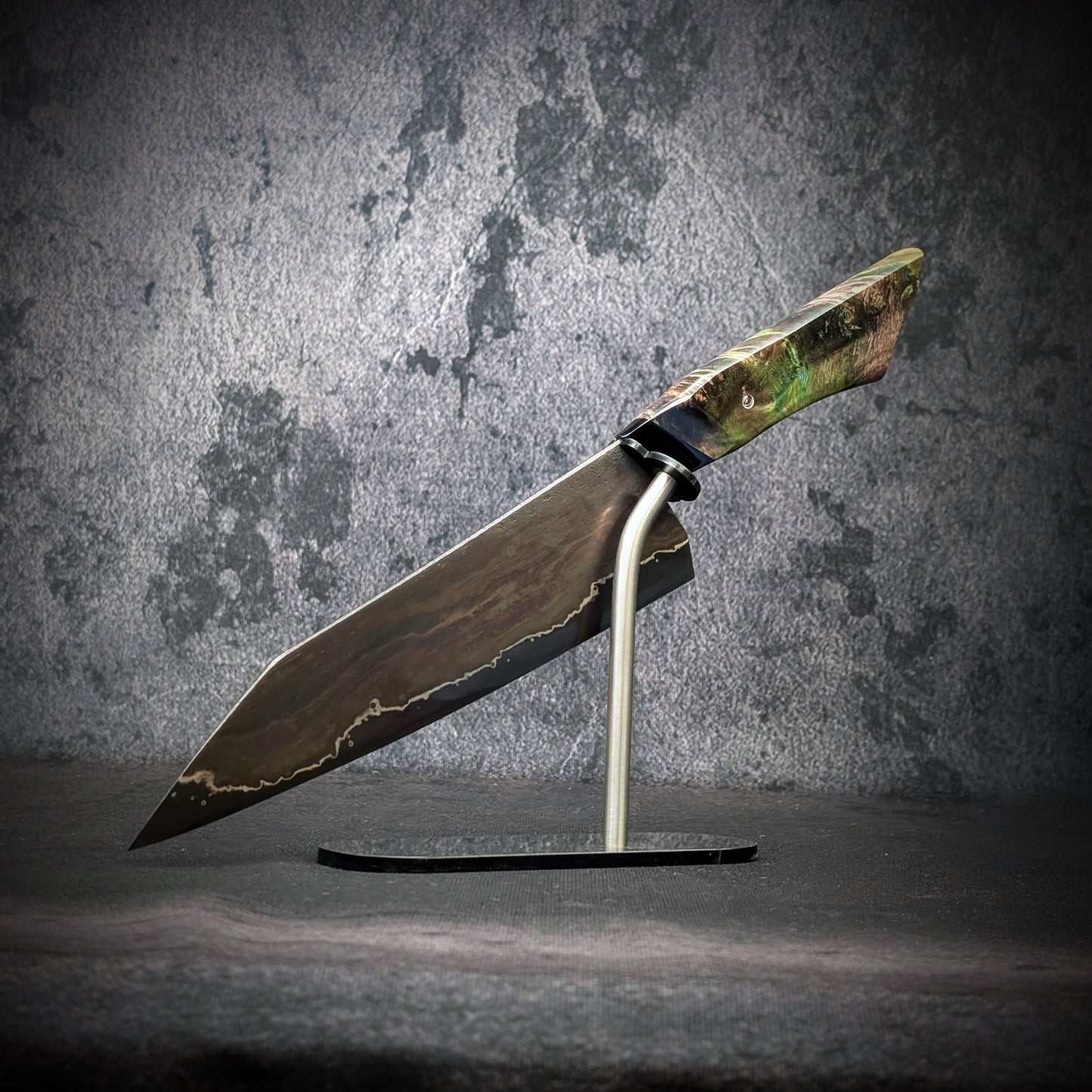 210mm Wrought iron Gyuto Chef Knife | Handmade Kitchen Knives-KWB Knives