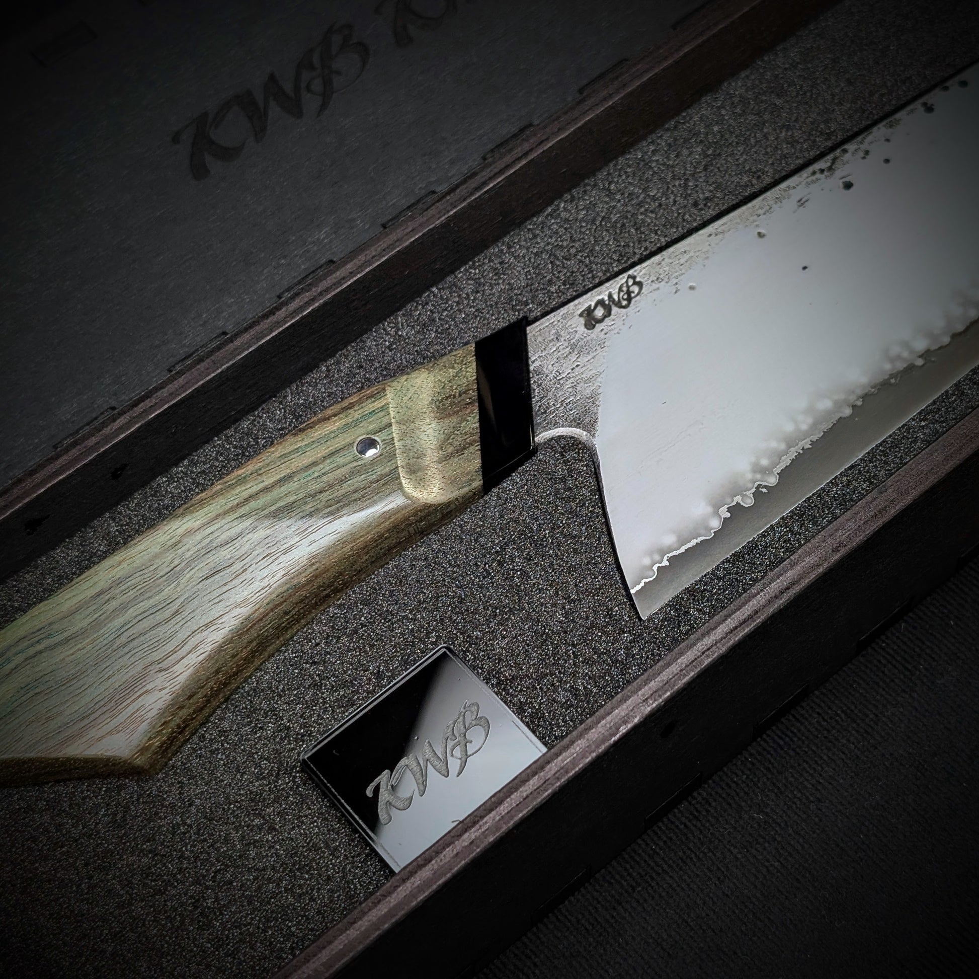 210mm Stainless San-Mai Chef Knife | Handmade Kitchen Knives-KWB Knives