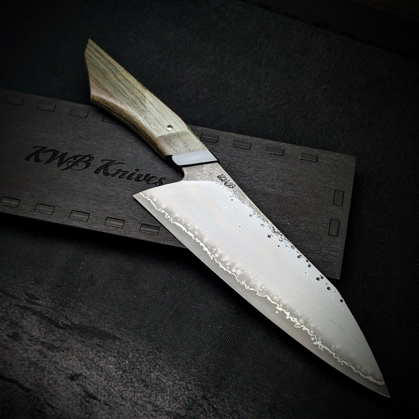210mm Stainless San-Mai Chef Knife | Handmade Kitchen Knives-KWB Knives
