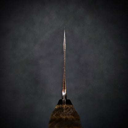 130mm Nickel Damascus Nakiri Veg Knife | Handmade Kitchen Knives-KWB Knives