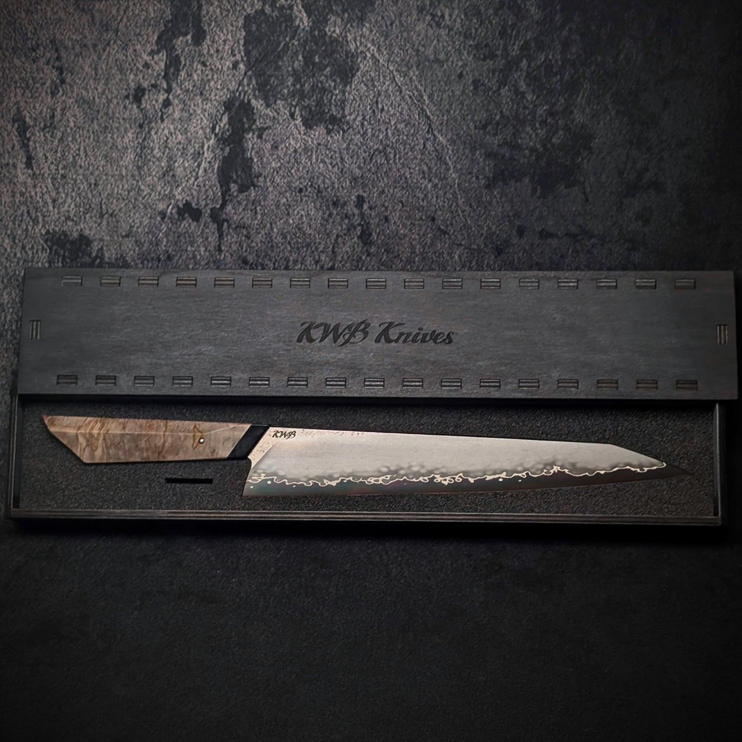 285mm Stainless San-Mai Carving Knife | Handmade Kitchen Knives