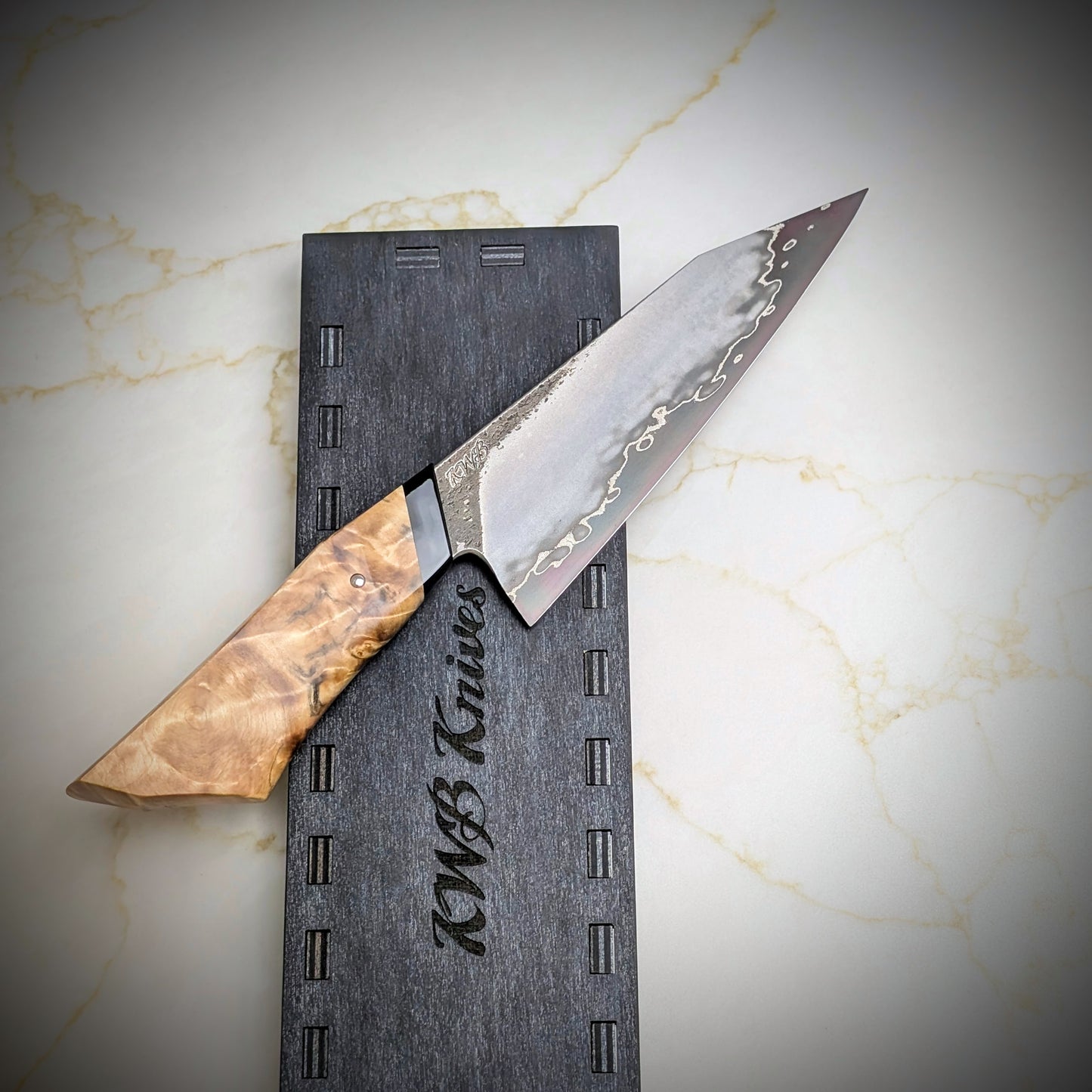 165mm Stainless San-Mai Utility Knife | Handmade Kitchen Knives