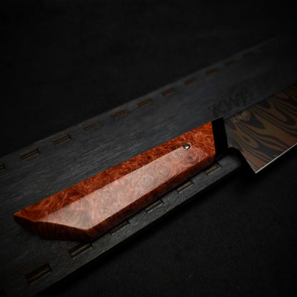360mm Damascus Sushi Sword  | Handmade Kitchen Knives