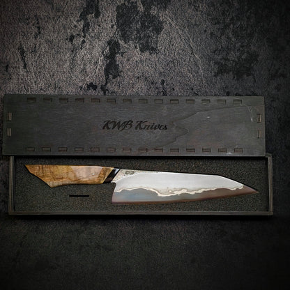 230mm Stainless San-Mai Compound Gyuto | Handmade Kitchen Knives