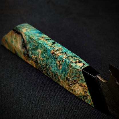 170mm Nickel Damascus Honesuki Petty Knife  | Handmade Kitchen Knives