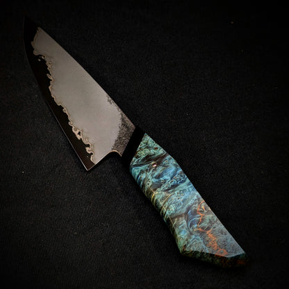 170mm Stainless San-Mai Chef Utility Knife | Handmade Kitchen Knives