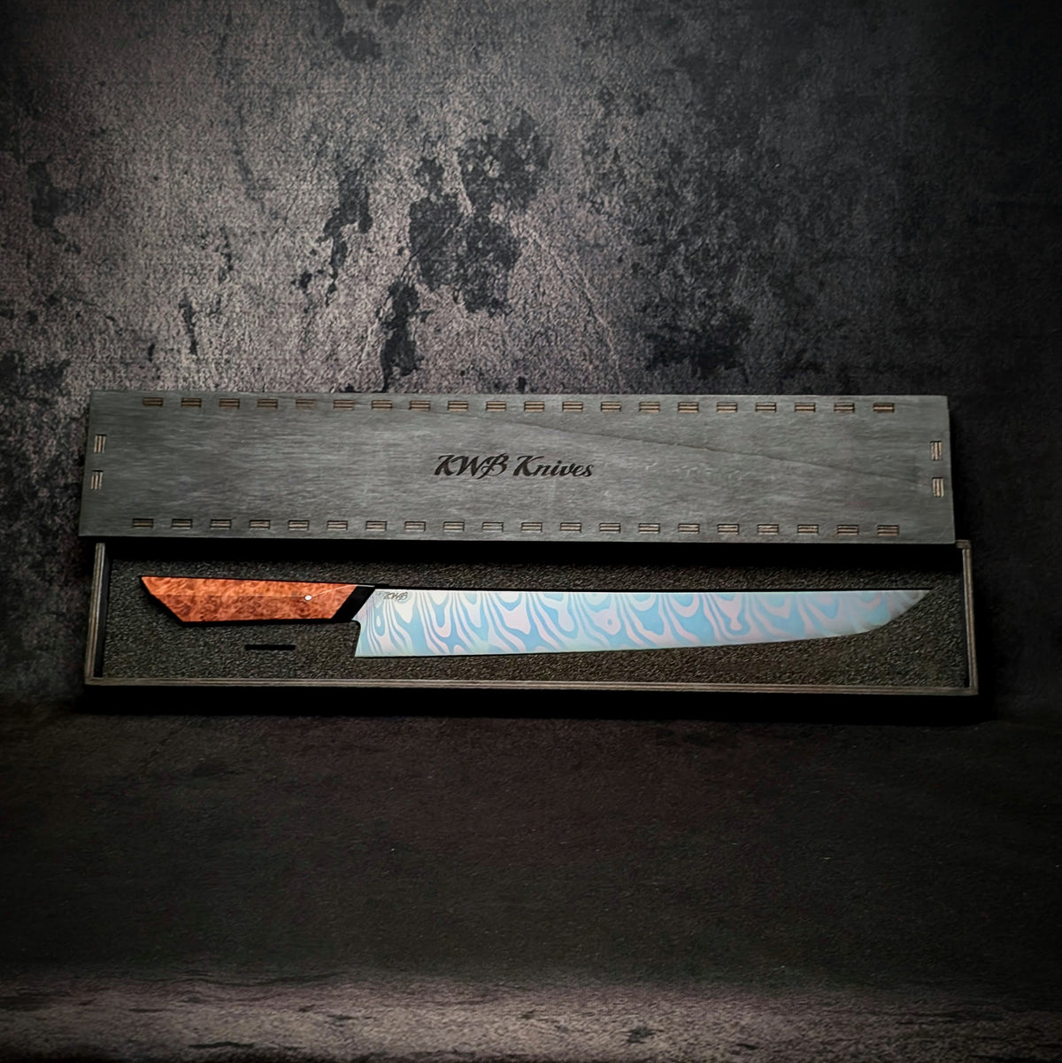 360mm Damascus Sushi Sword  | Handmade Kitchen Knives