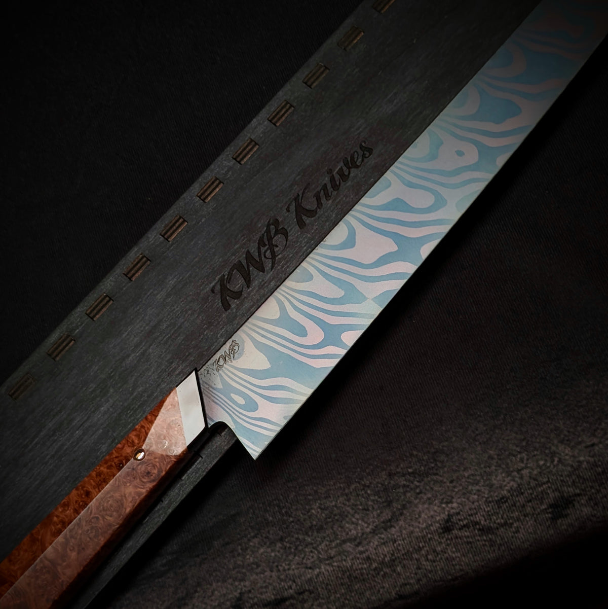 360mm Damascus Sushi Sword  | Handmade Kitchen Knives