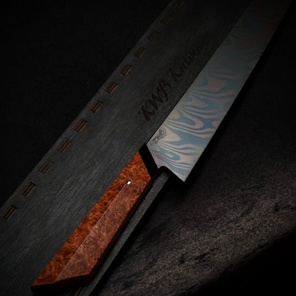 360mm Damascus Sushi Sword  | Handmade Kitchen Knives