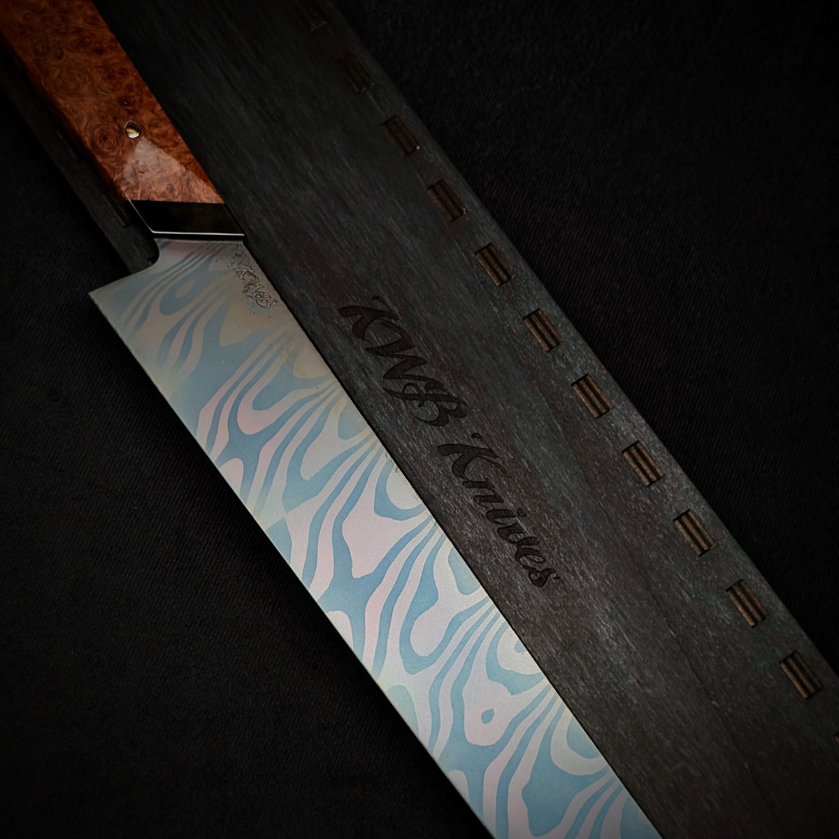 360mm Damascus Sushi Sword  | Handmade Kitchen Knives