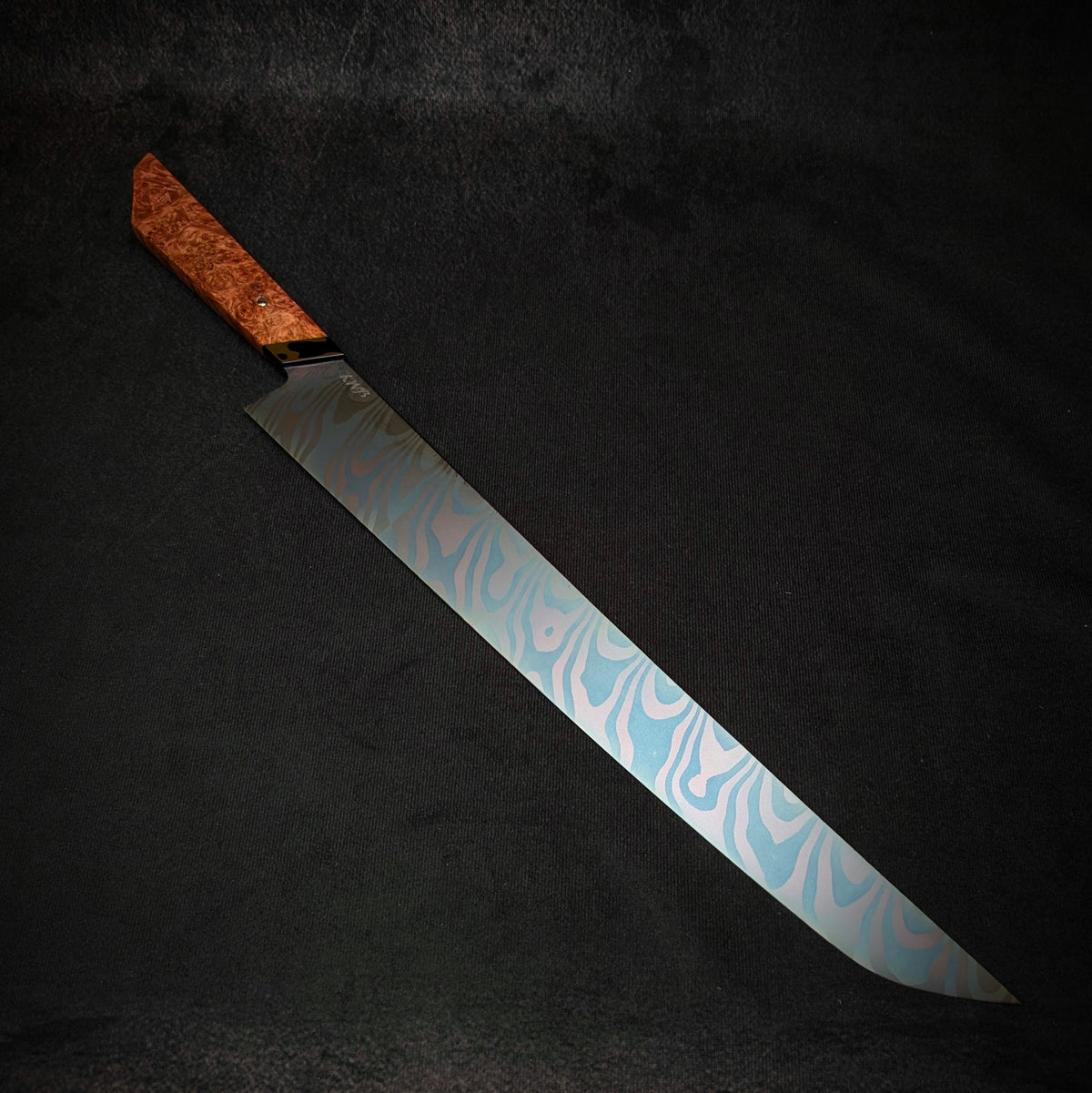 360mm Damascus Sushi Sword  | Handmade Kitchen Knives