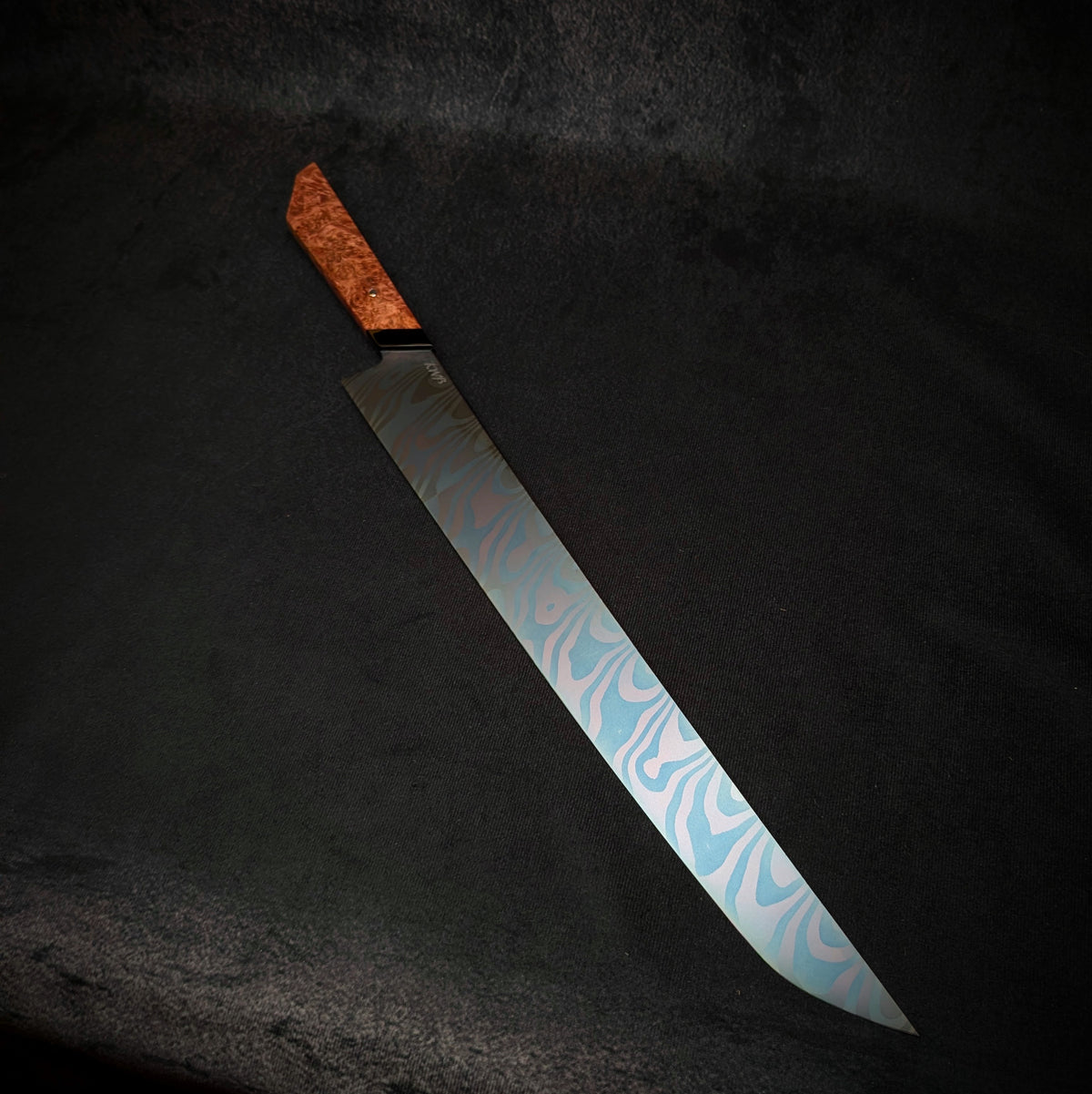 360mm Damascus Sushi Sword  | Handmade Kitchen Knives