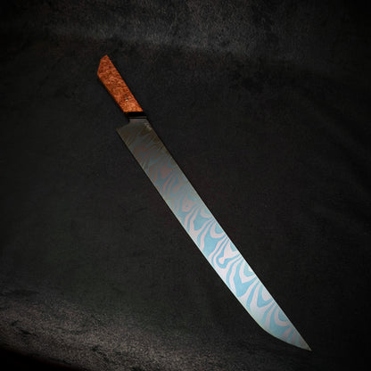 360mm Damascus Sushi Sword  | Handmade Kitchen Knives