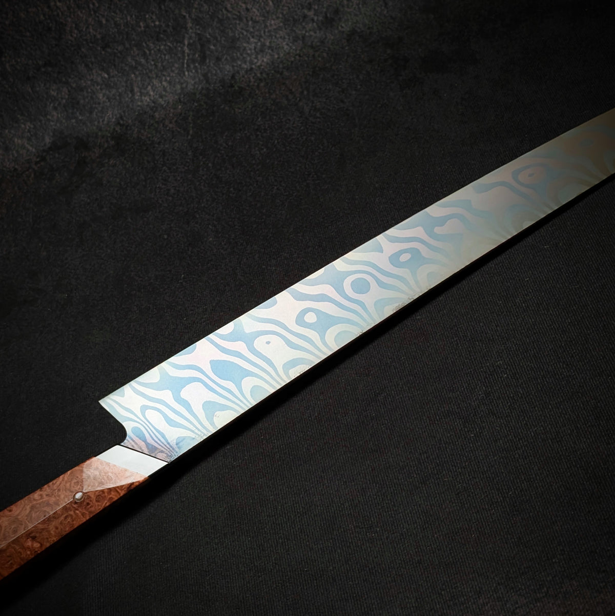 360mm Damascus Sushi Sword  | Handmade Kitchen Knives