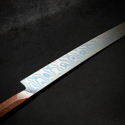 360mm Damascus Sushi Sword  | Handmade Kitchen Knives