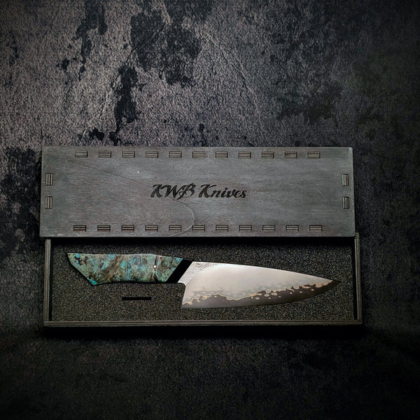 170mm Stainless San-Mai Chef Utility Knife | Handmade Kitchen Knives