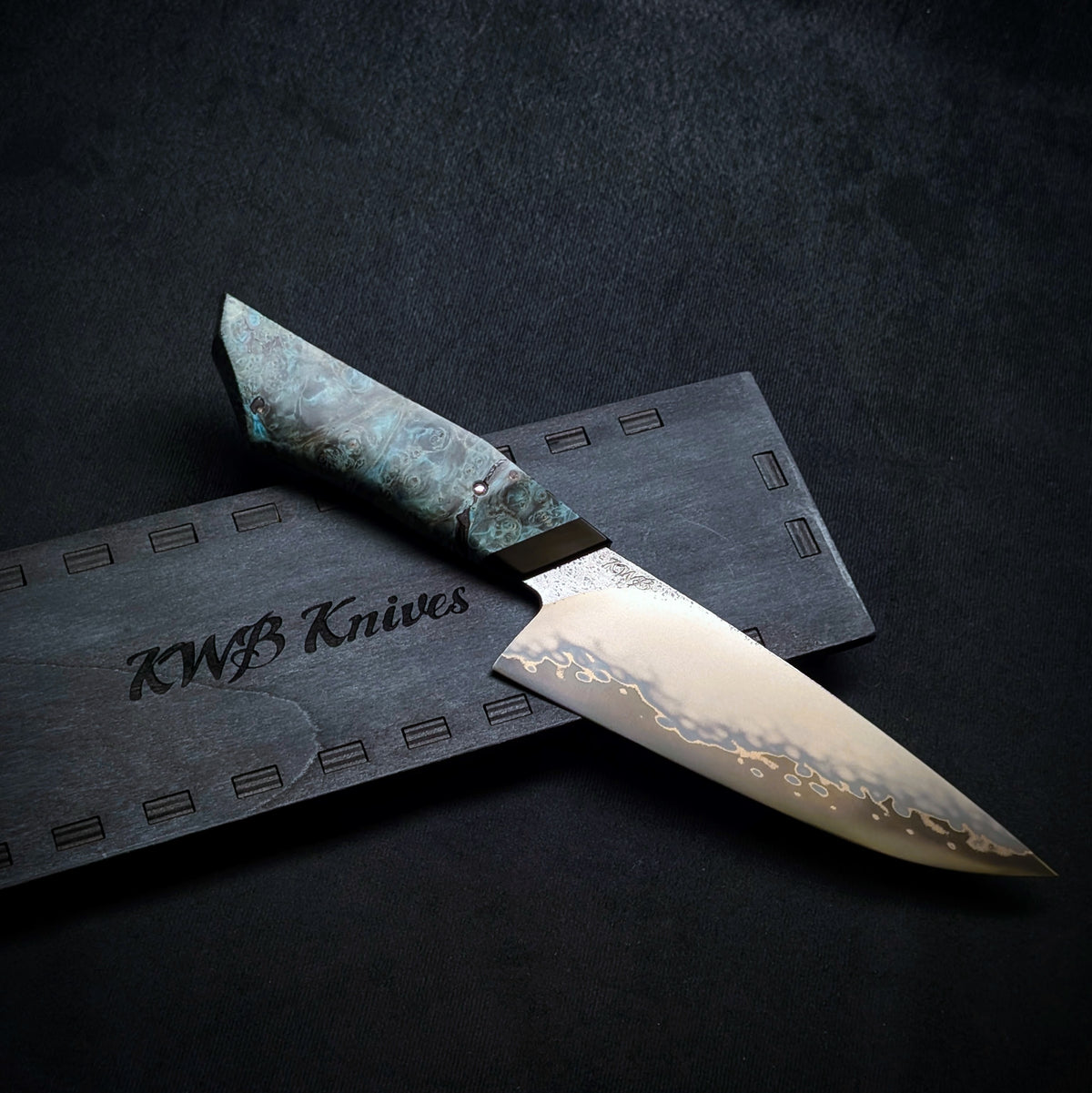 170mm Stainless San-Mai Chef Utility Knife | Handmade Kitchen Knives